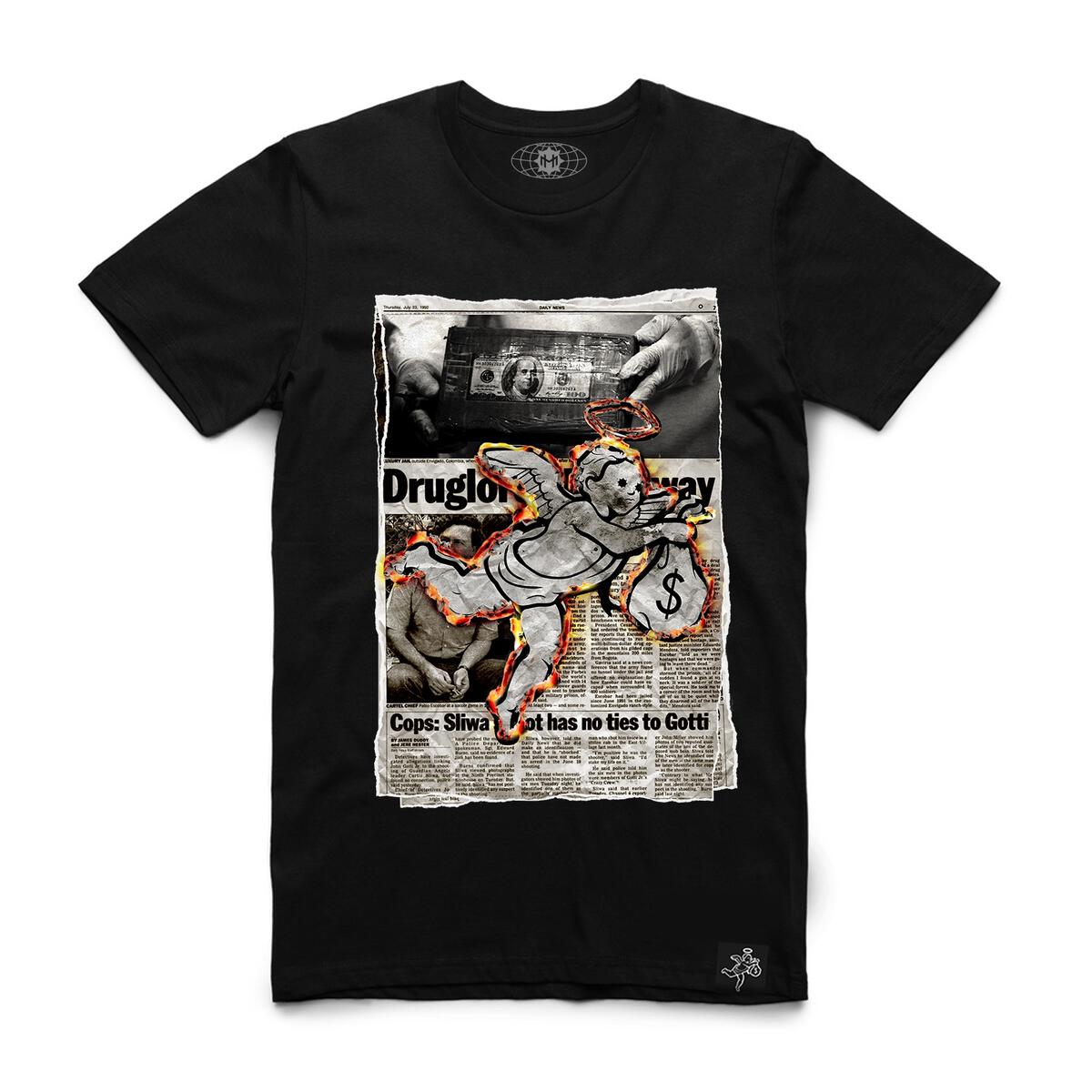 News Paper Burning Tee