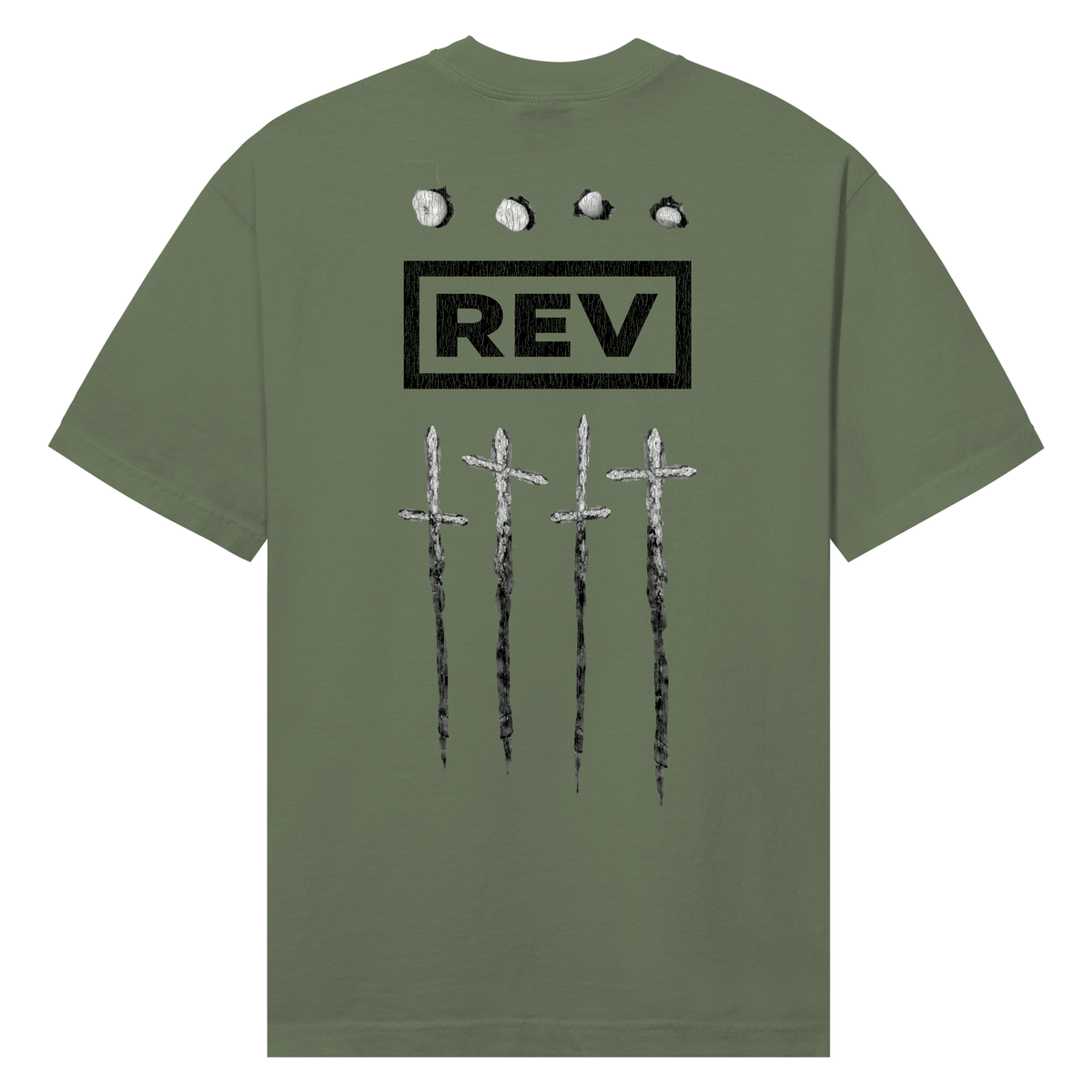 CLOSER TO GOD TEE ARMY GREEN