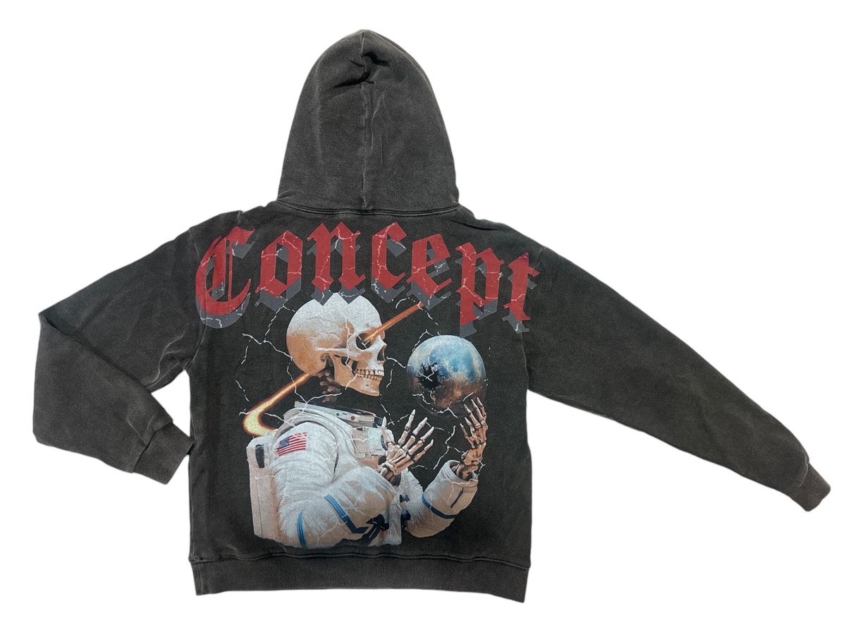Astronaut Hoodie - Black Wash