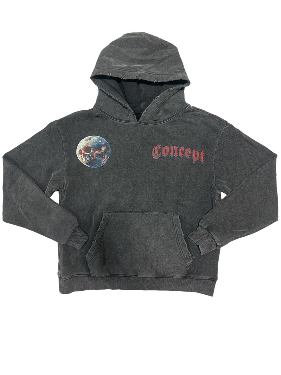 Astronaut Hoodie - Black Wash