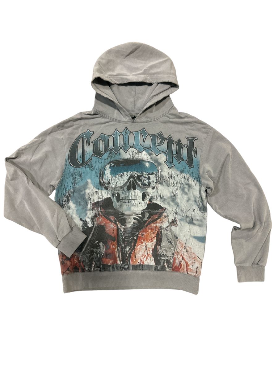 Skier Hoodie - Grey