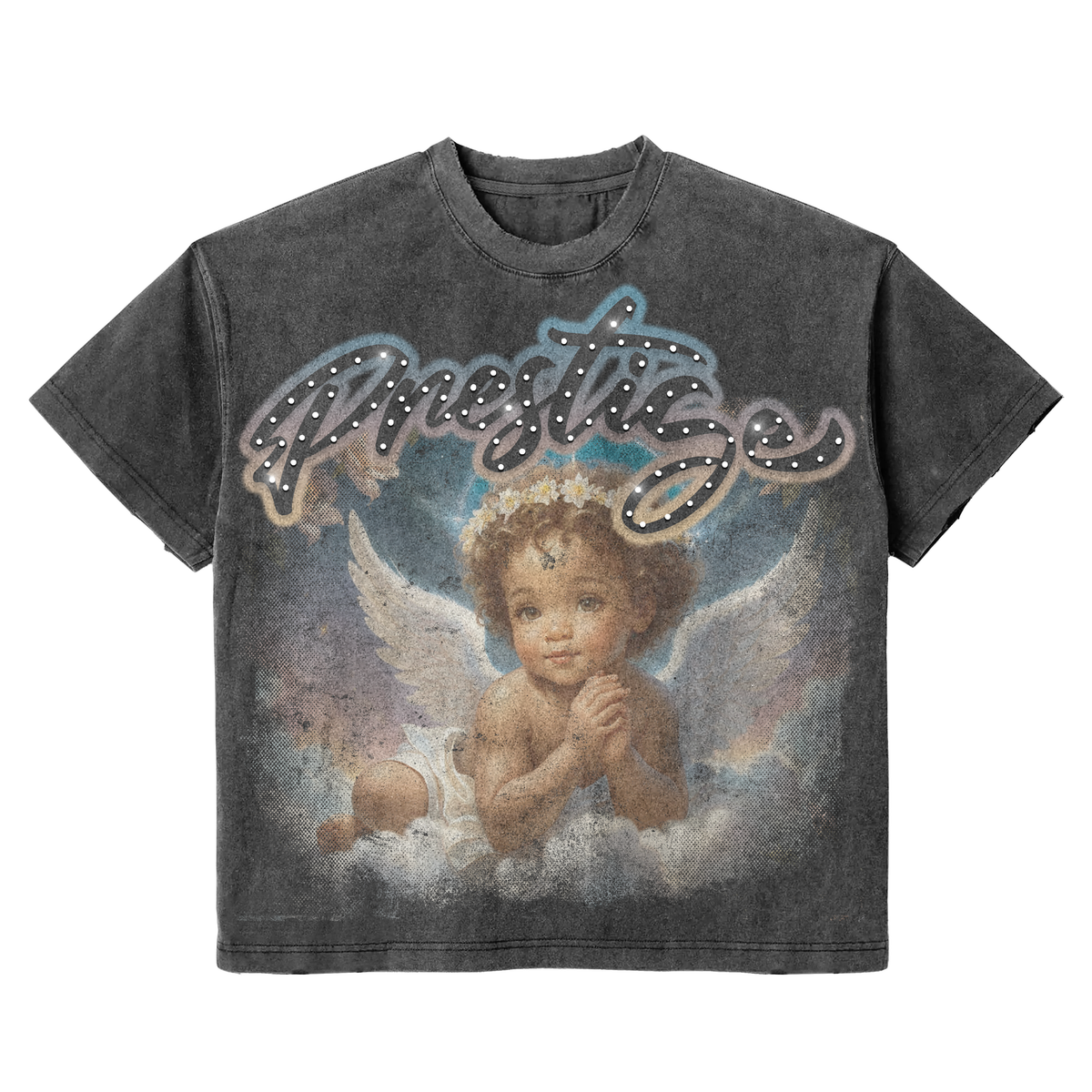 Angel Tee - Grey Wash