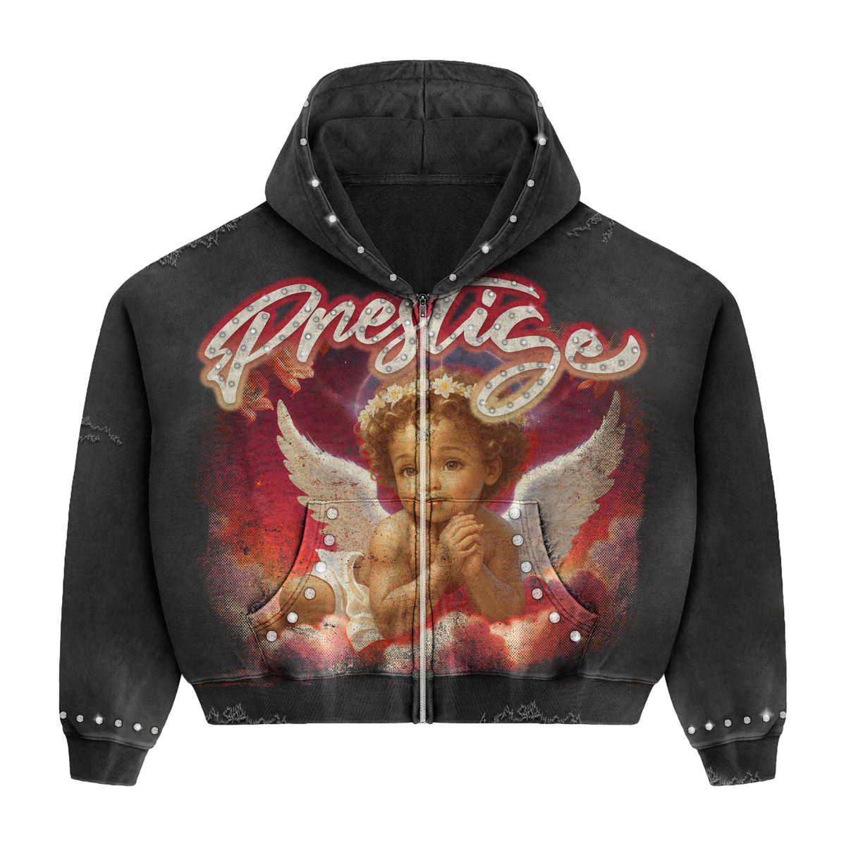 Angel Hoodie - Blk/Red