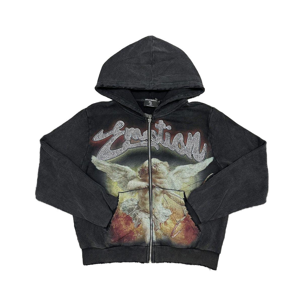 Black Rhinestone Hoodie