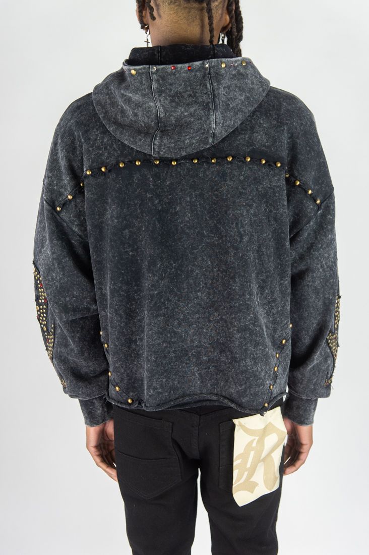 Fire Fest Full Zip Up Hoodie - Black