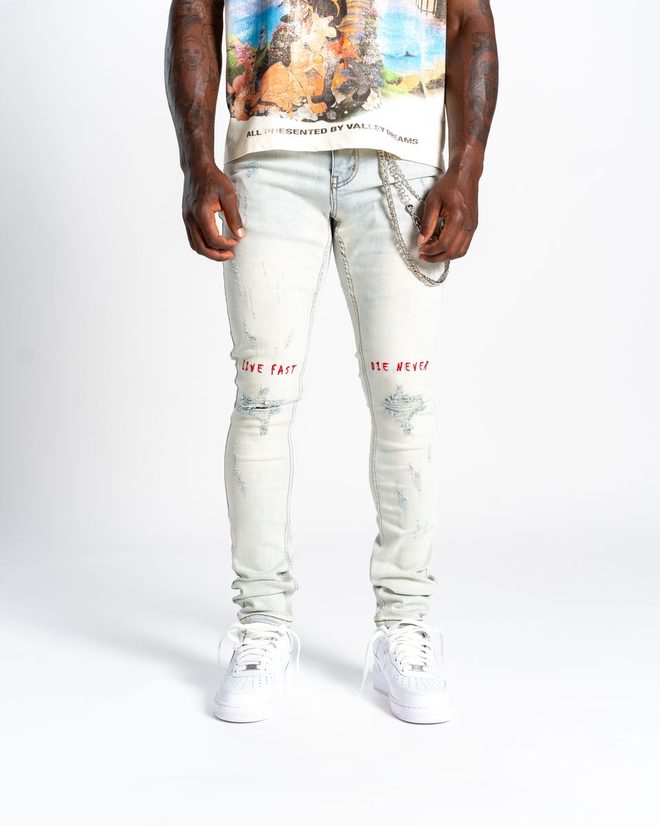 Live Fast - Blue/Red