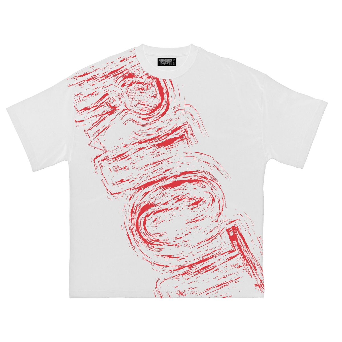 Riot Tee - White/Red