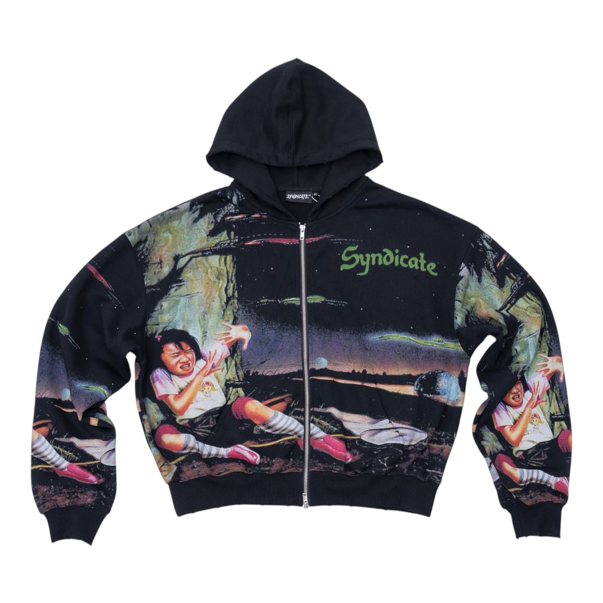 Danger Zip Up - Black