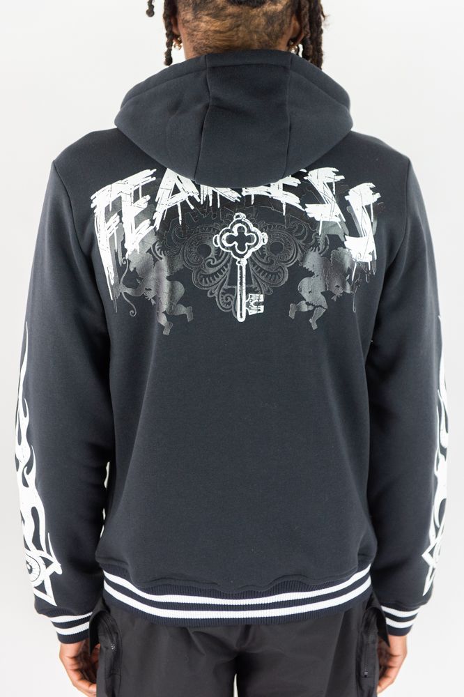 Fearless Varsity Hoodie - Black