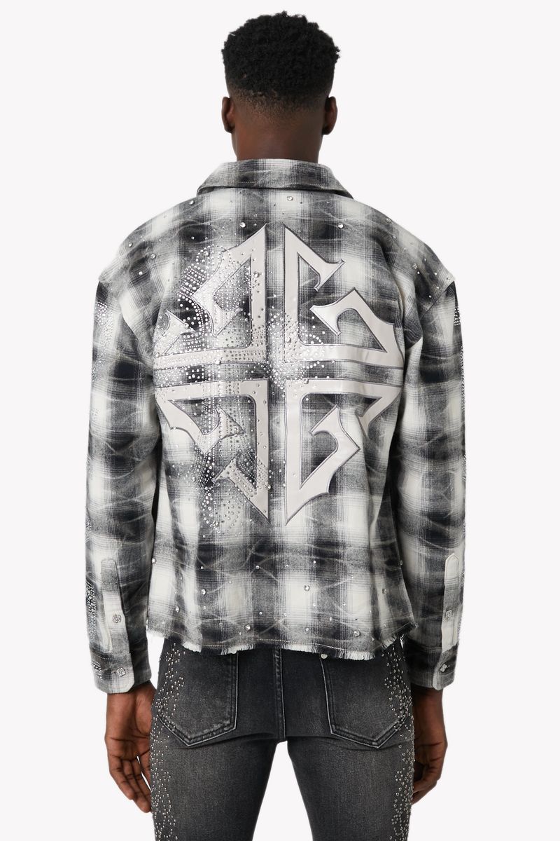Cloud Grey Cross Flannel