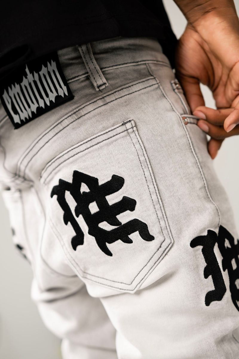 Monogram Denim - Grey