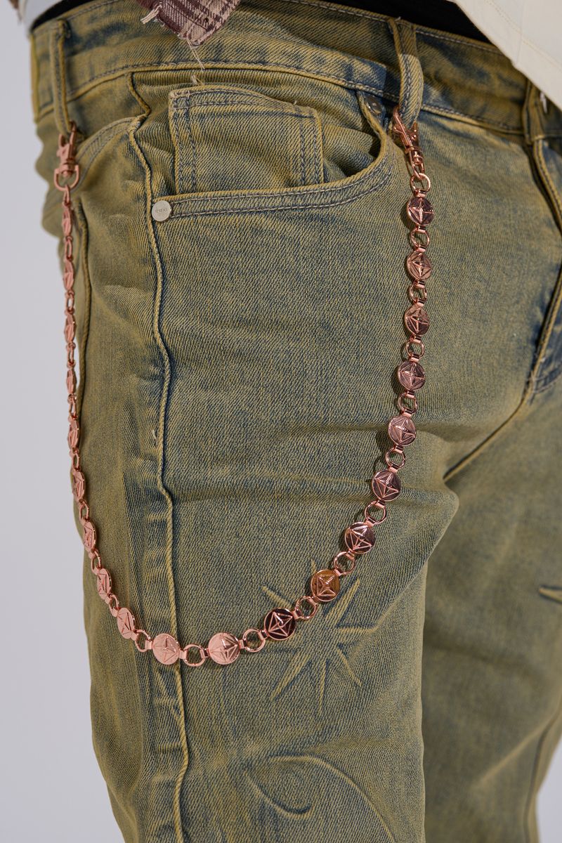 DESTINED TO BE" WALLET CHAIN rose gold