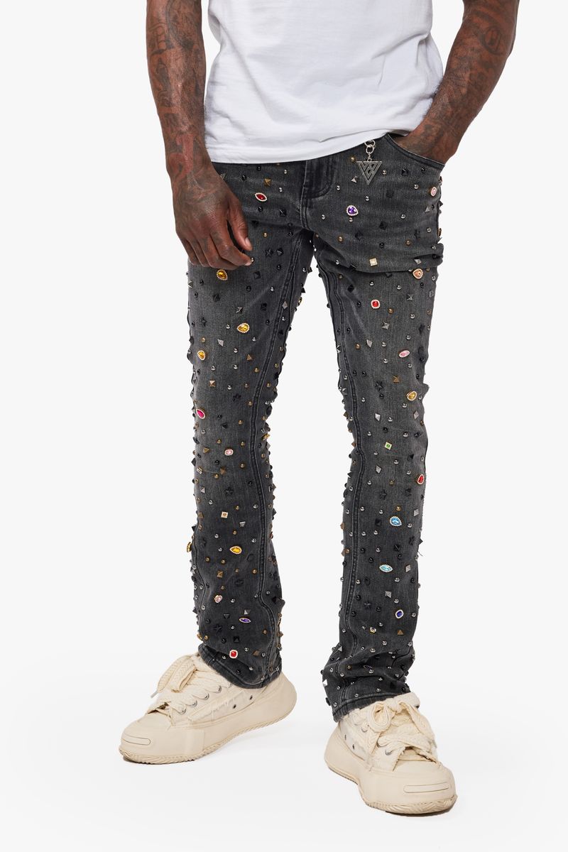 Alguero Stacked - Black Grey