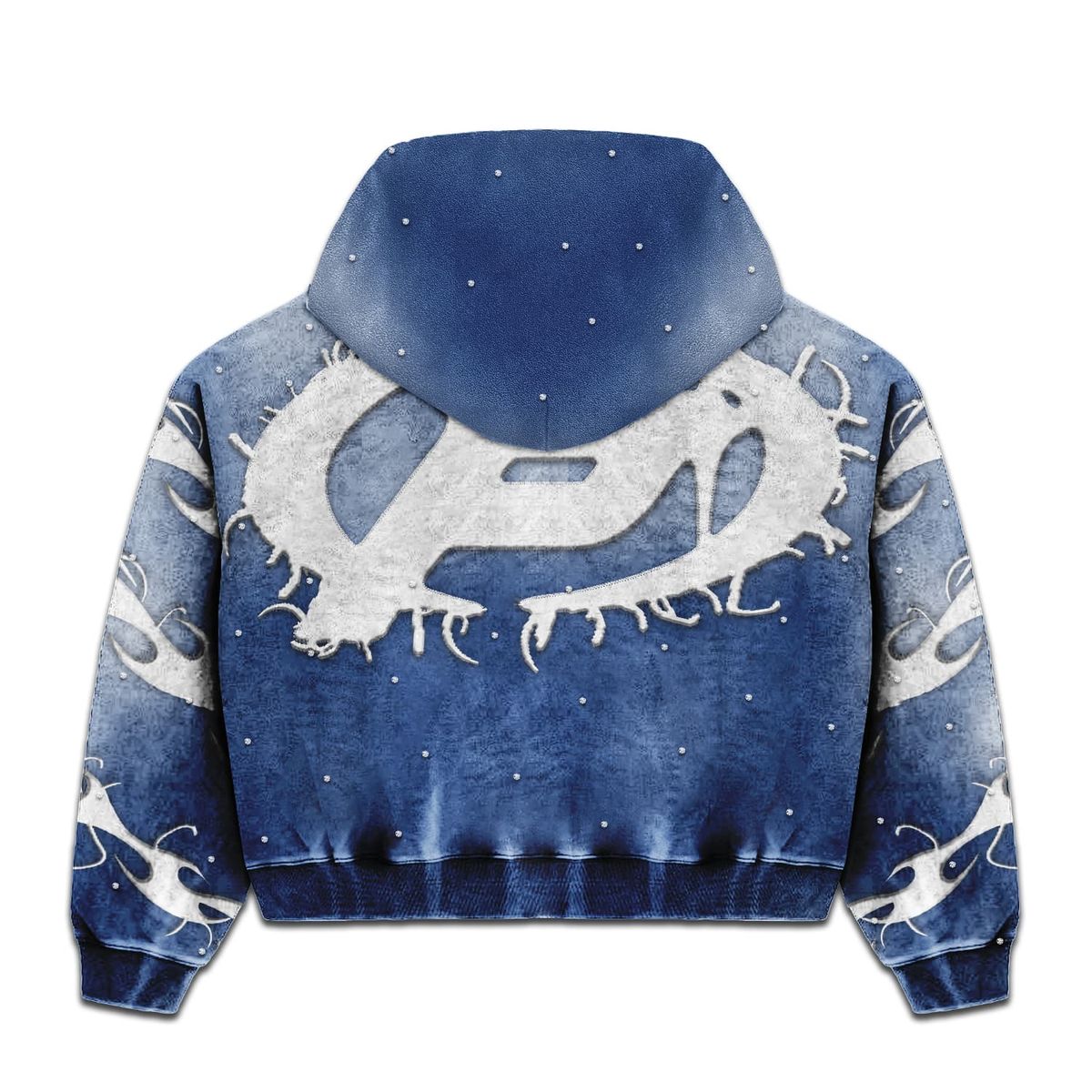 Flames Hoodie - Blue