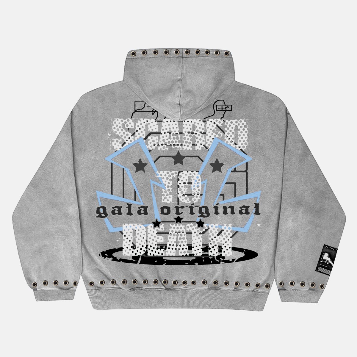 "HARPY" GROMMET HOODIE