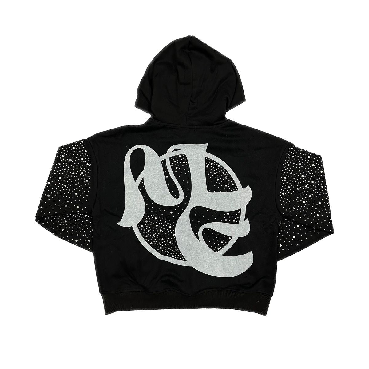 Archer Rhinestone Hoodie - Black