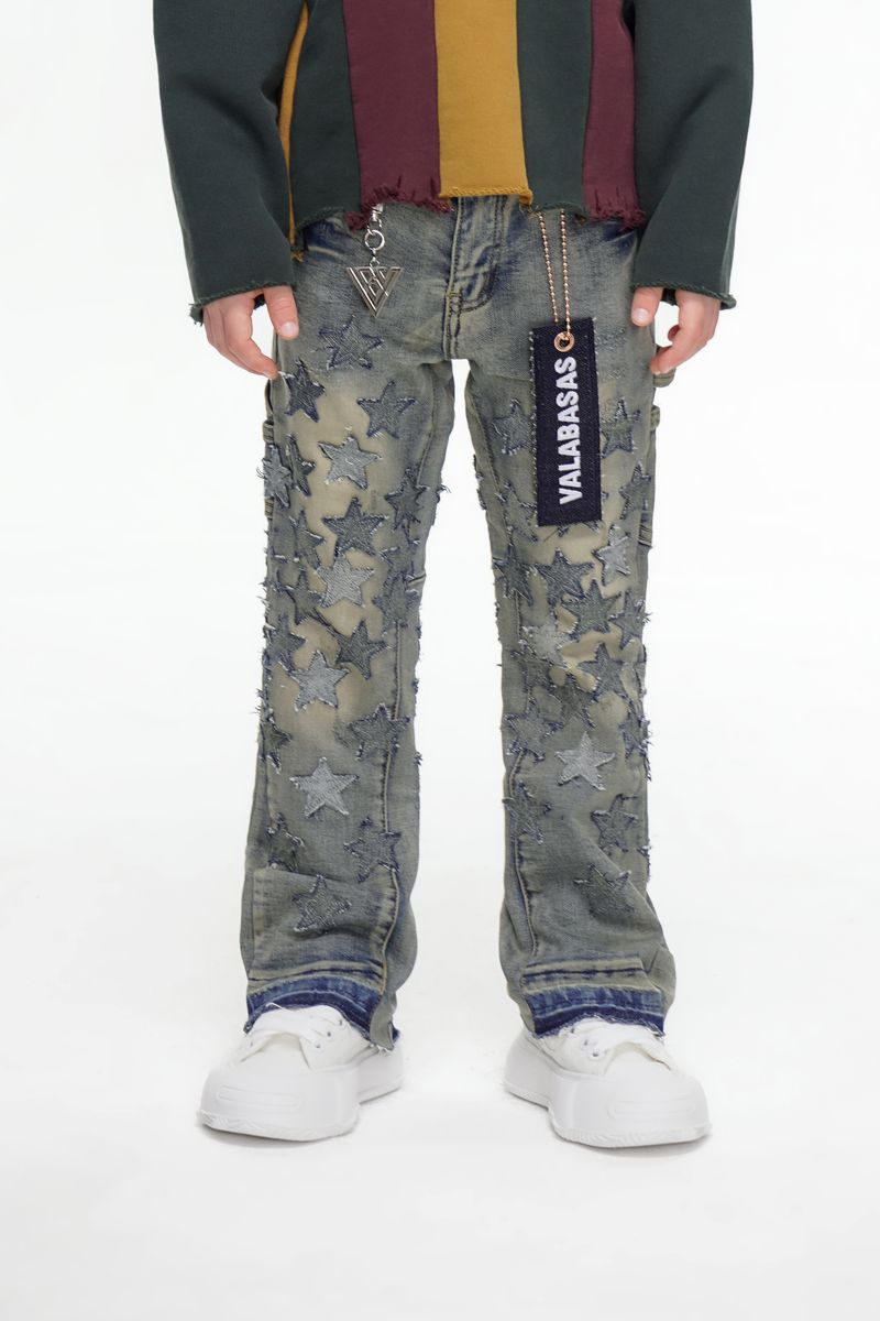 Kids V-Star Stacked Jean