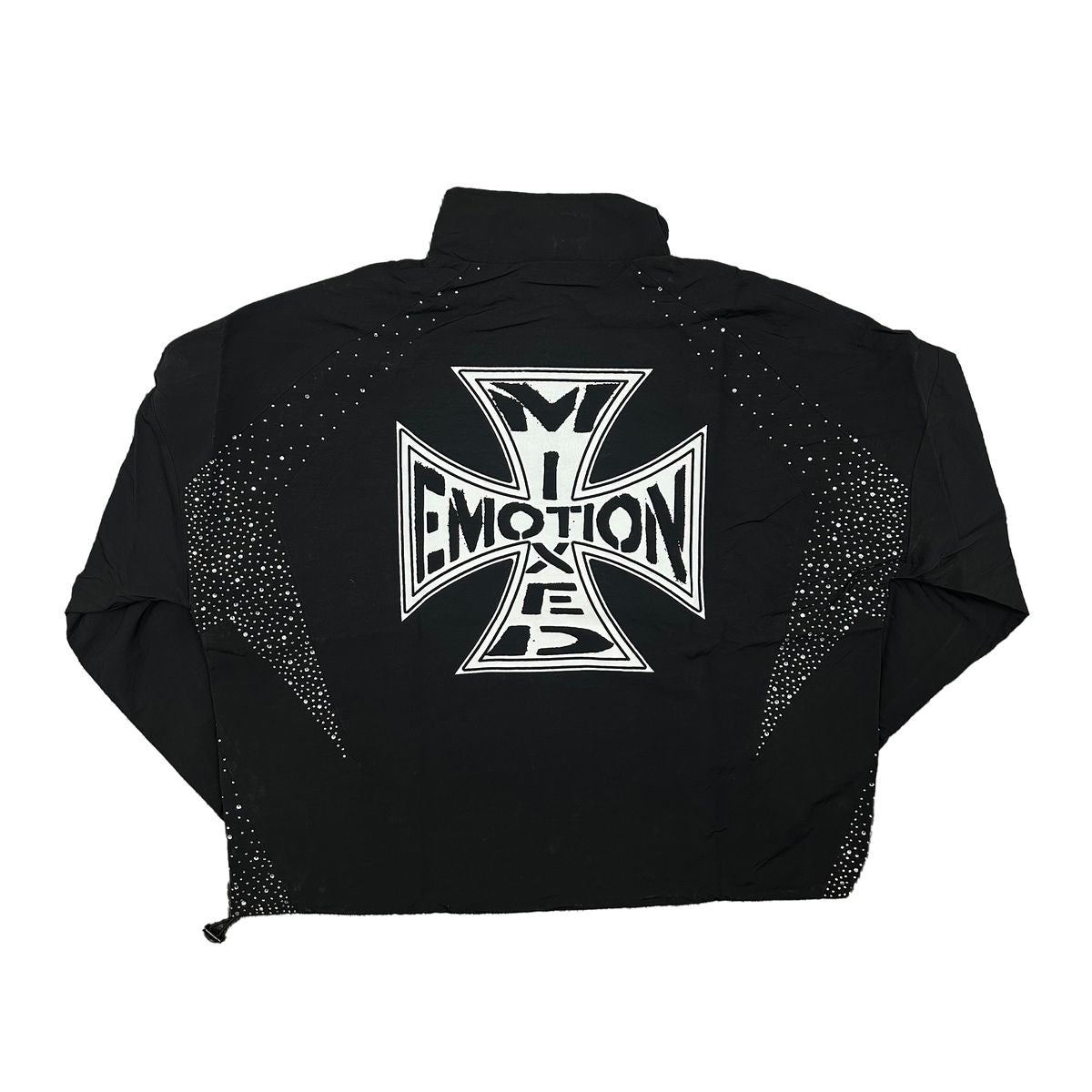 Mixed Emotion Nylon Jacket - Black