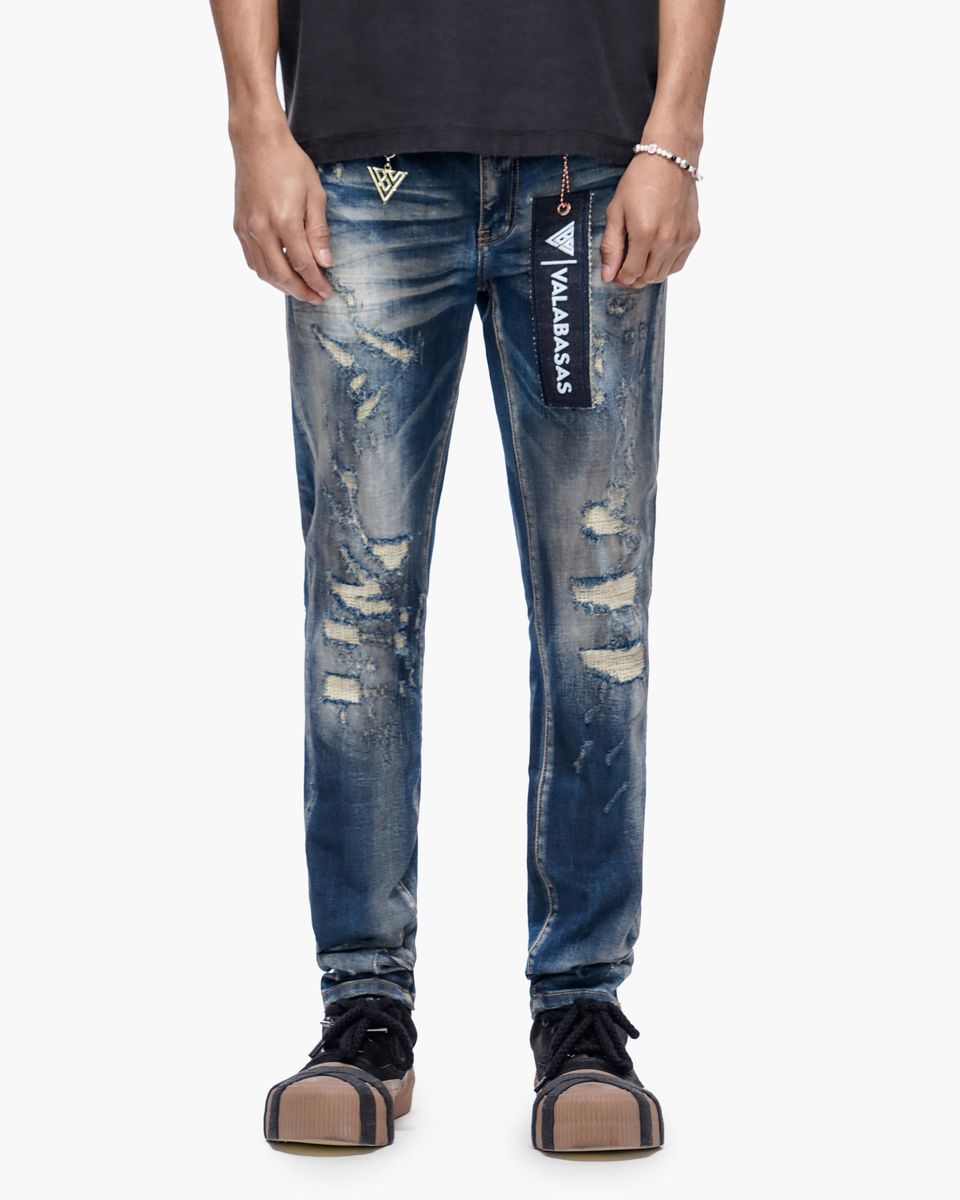 Leader Jean - Dark Blue Wash