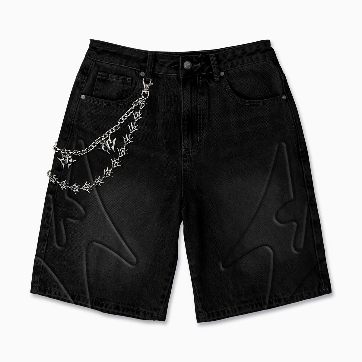 SHOGUN" EMBOSSED JORTS blc