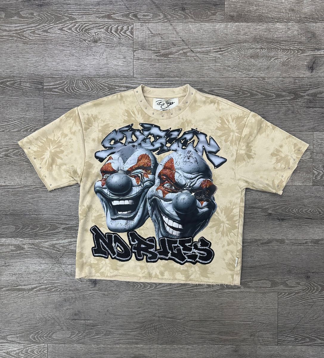 Clown Mask Tee - Beige
