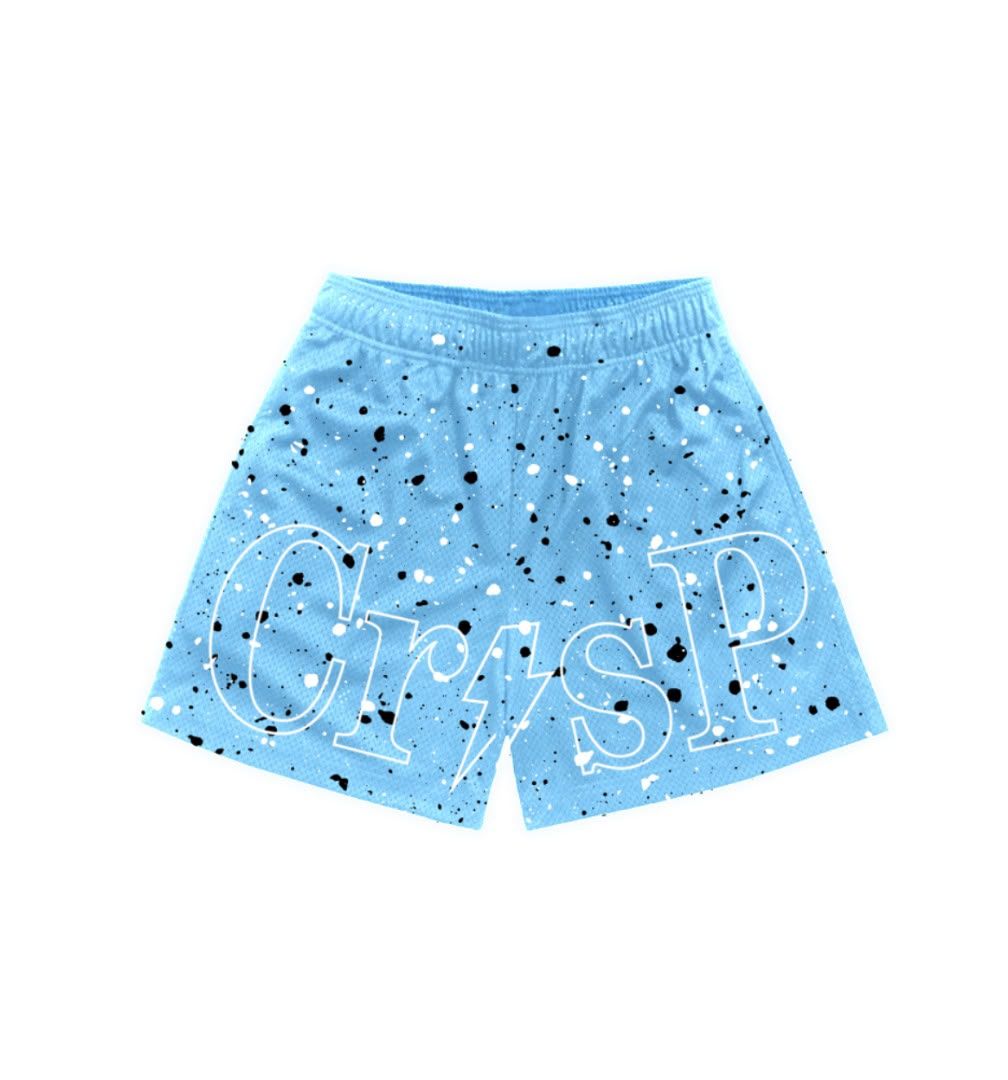 Crisp Splatter Short - Blue