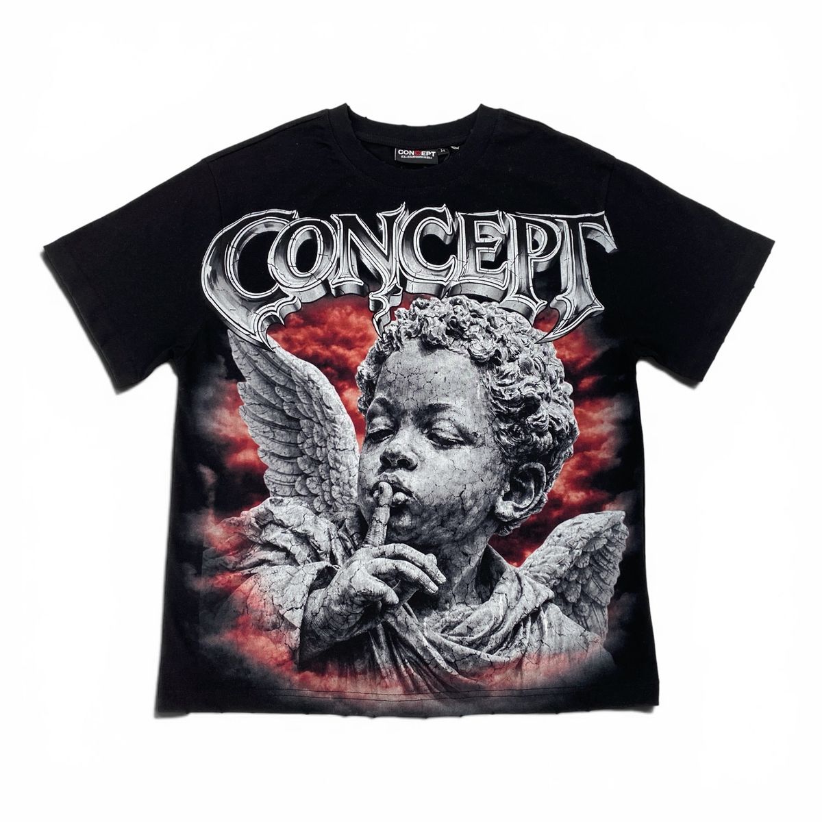Cherub Tee - Blk/Red