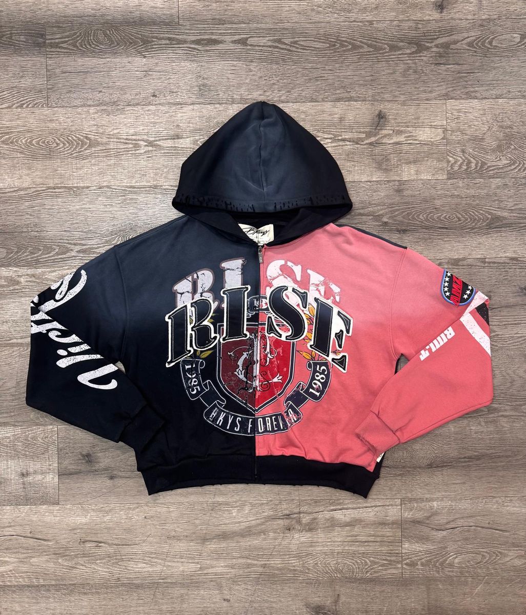 Rise Zip Up - Red/Black