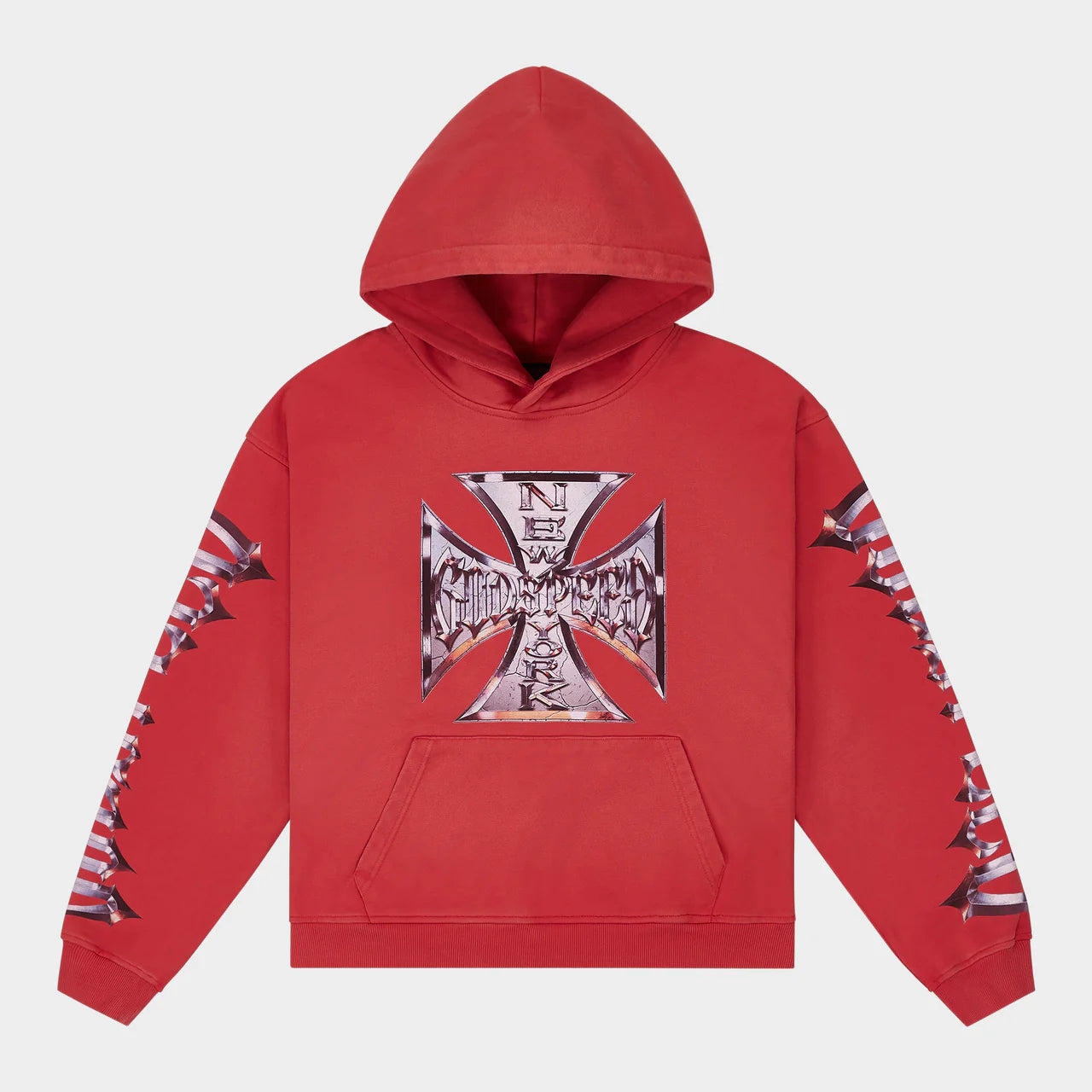 Chrome Moto Hoodie - Red