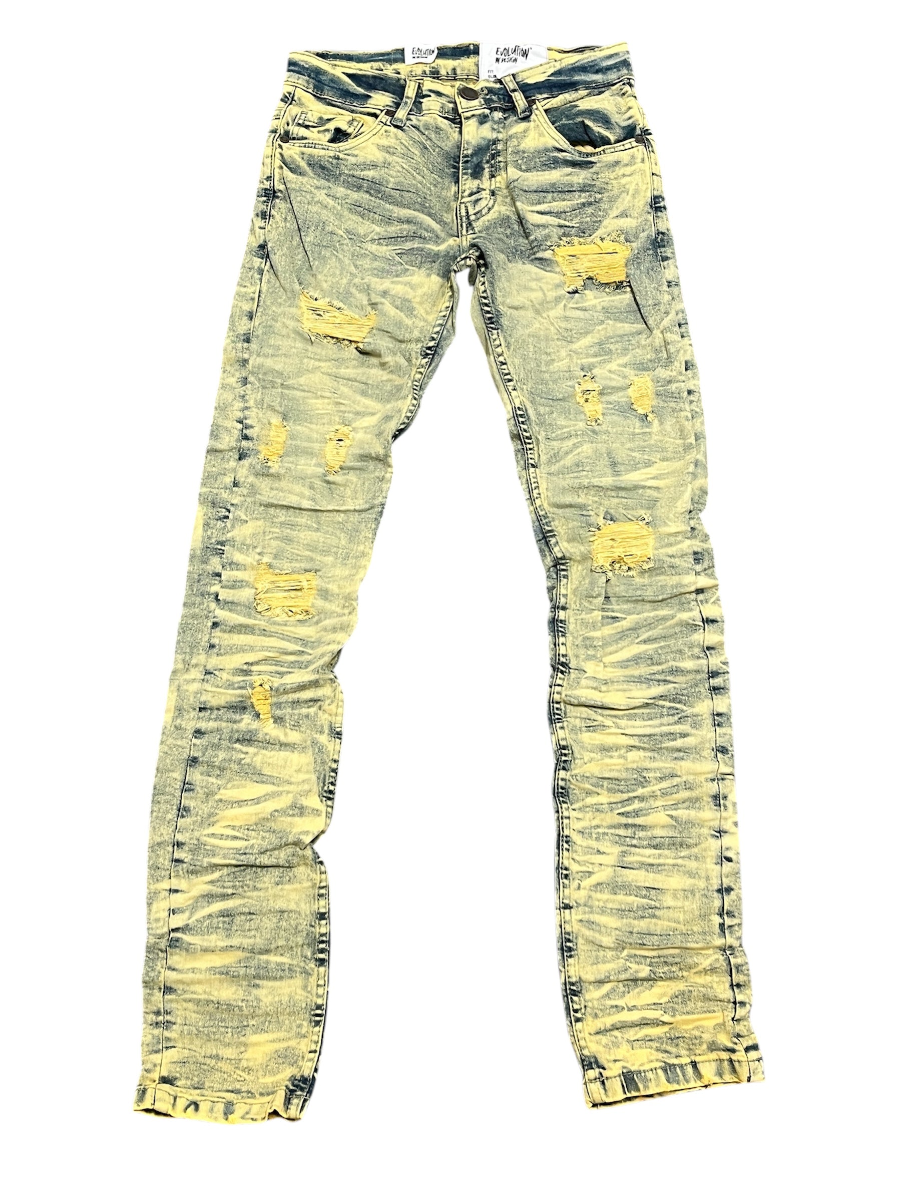 Evolution Tiger Wash Jeans - Ice Tint