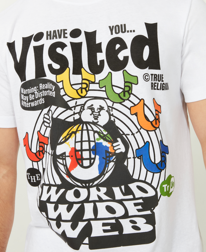 Distorted Tee - White