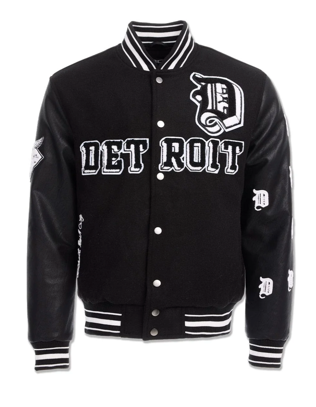 D-Town Varsity Jacket - Black/White