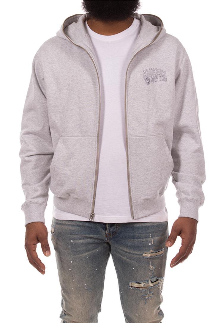 Curve Zip Hoodie - Grey