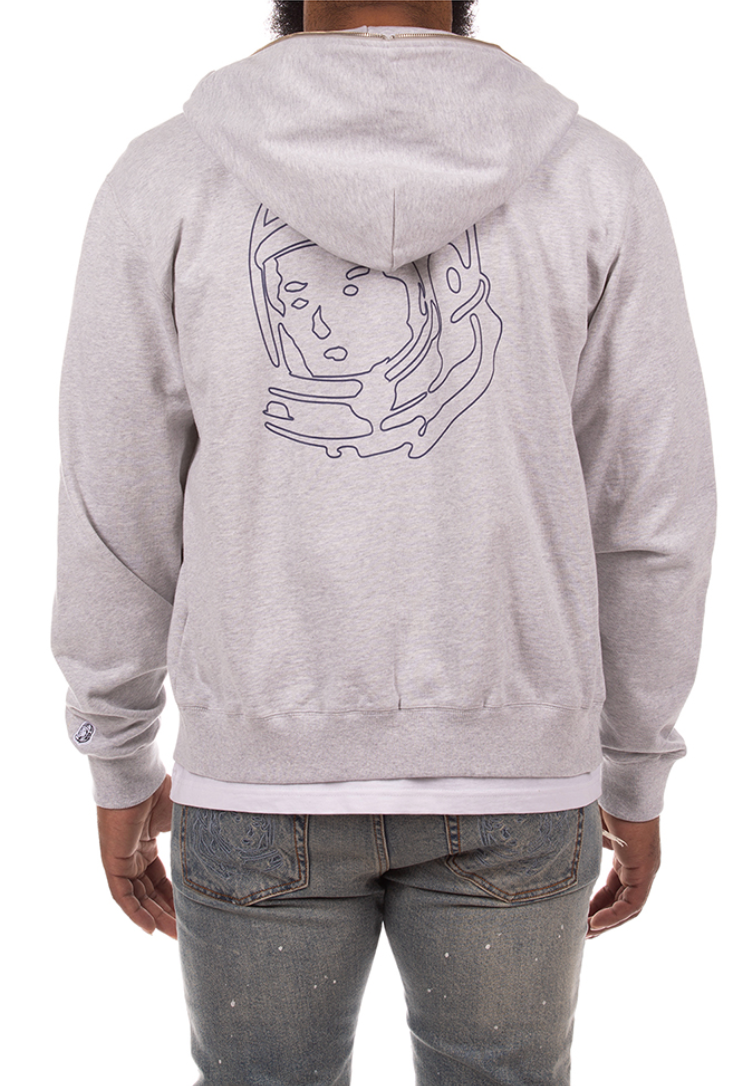 Curve Zip Hoodie - Grey