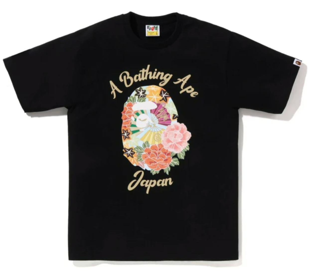 Bape Japanese Peony Tee - Black