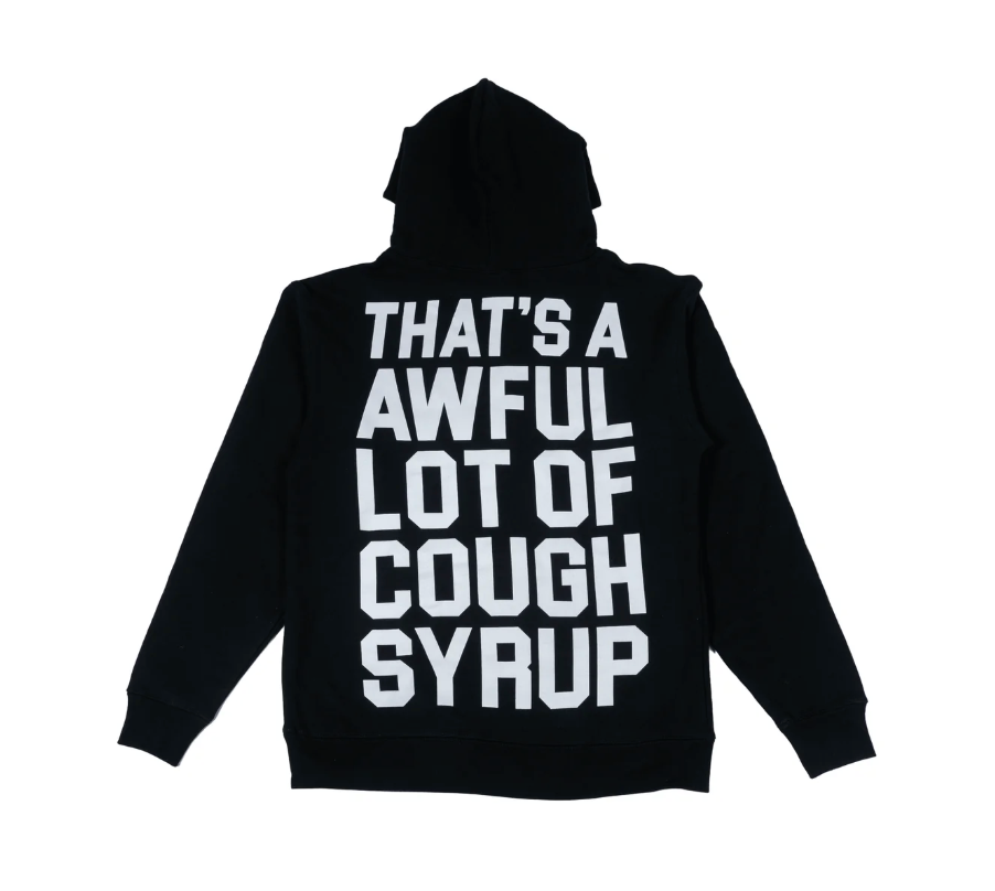Cough Syrup Hoodie - Black/White