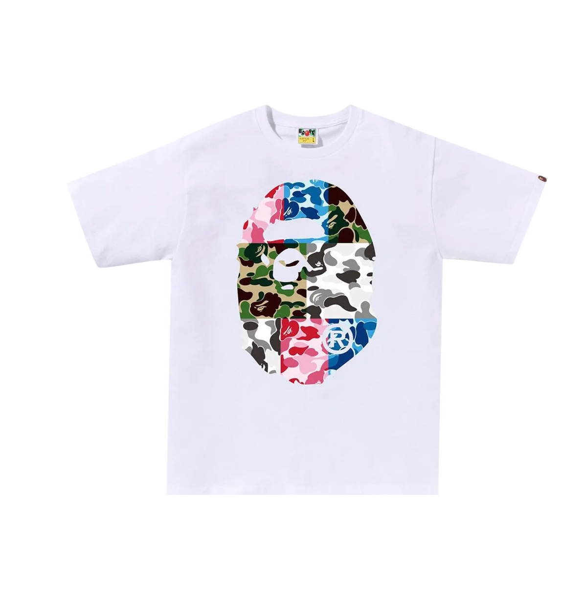 ABC Camo Crazy Big Head - White