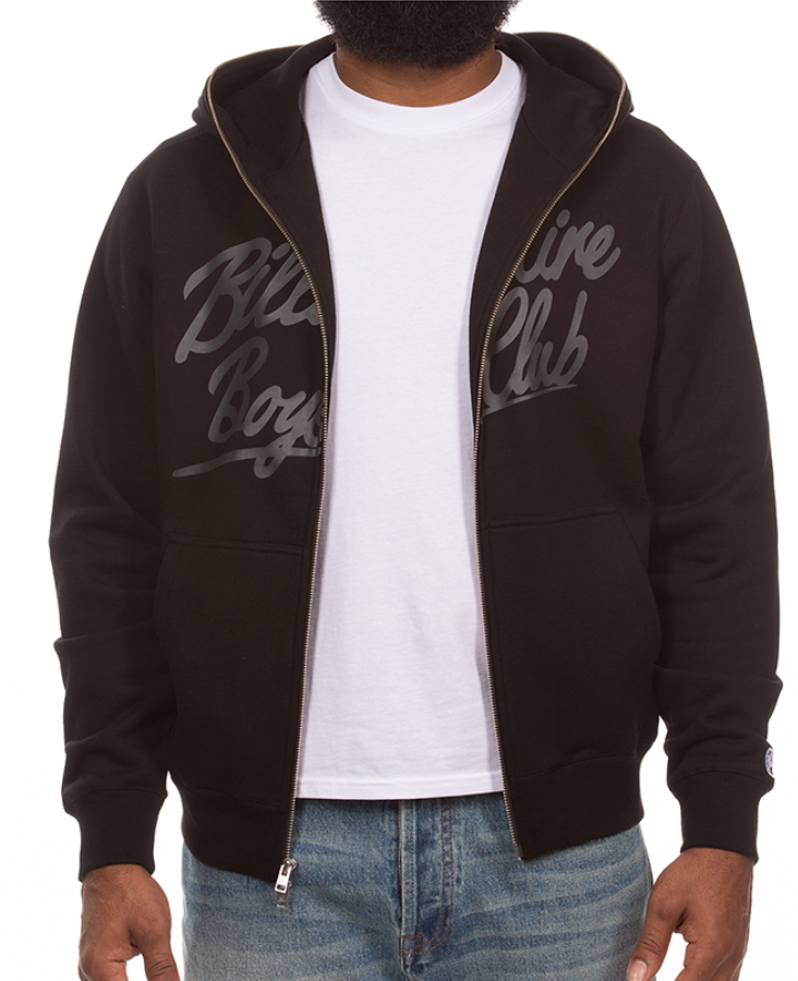 Script Zip Up - Black