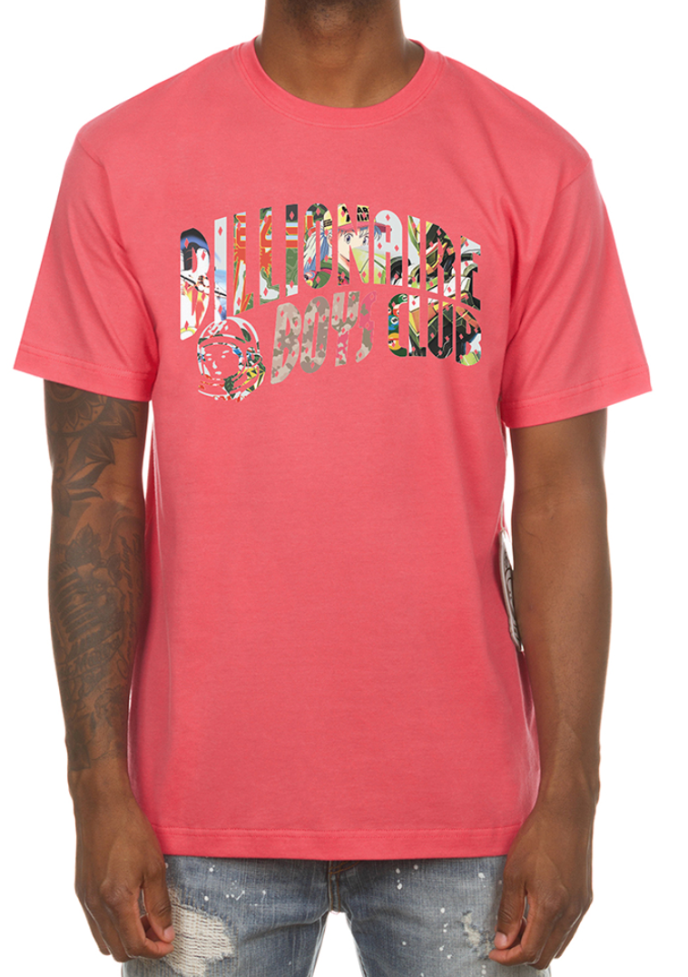 Curve Collage Tee - Rose