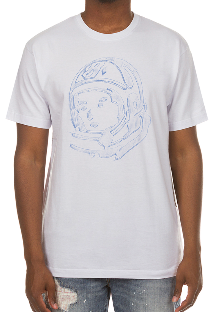 Helmet Sketch Tee - White