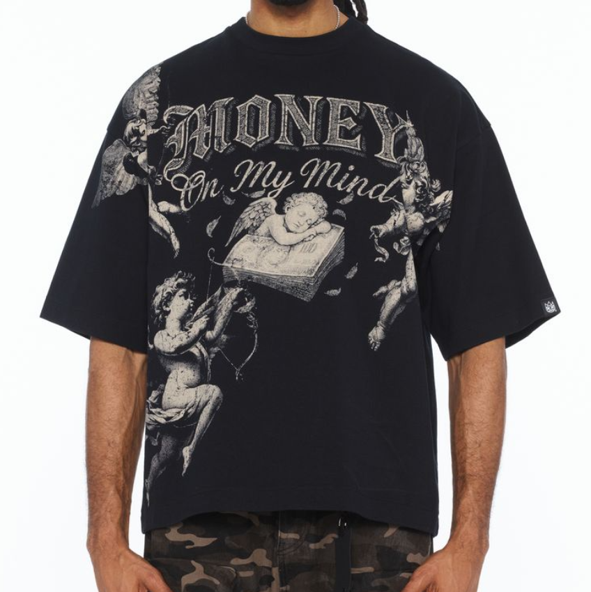 Money On My Mind Tee - Black