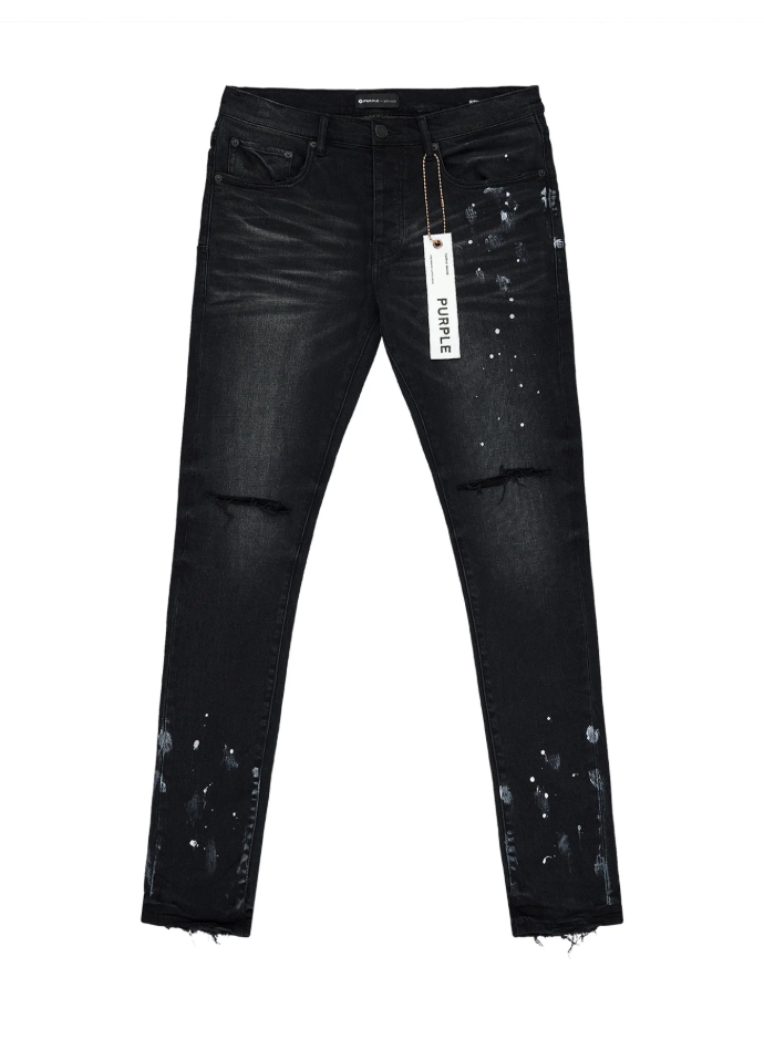 Purple Black Resin Jean