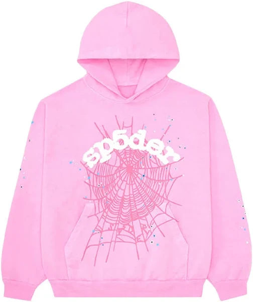 Sp5der OG Web Hoodie - Pink
