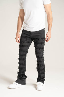 Spark Stacked Jean - Black