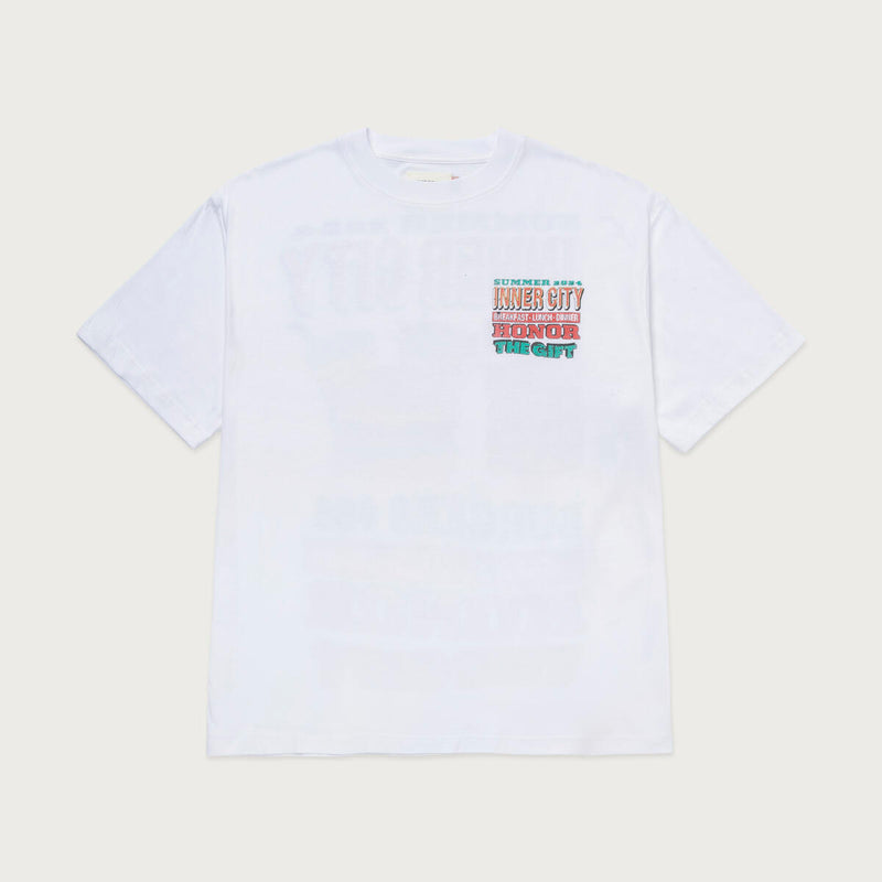 Burgers Tee - White