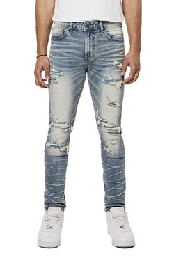 Smokerise jeans - Malibu Blue