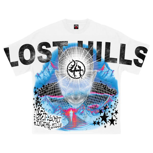 Lost Hills 3D Tee - White