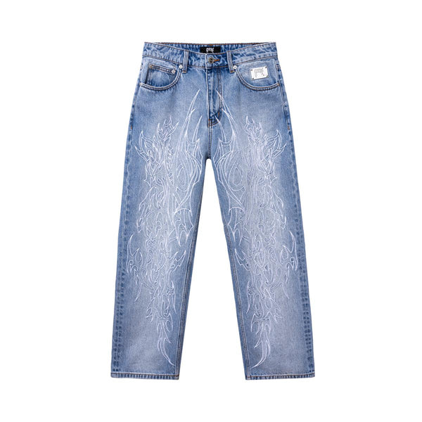 TRIBAL CROSS DENIM PANT INDIGO