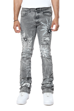 RHINESTONE JEAN  cement