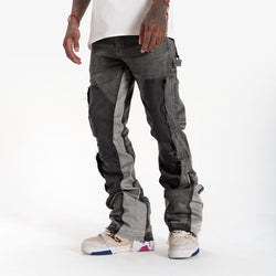 "REVOLVER" STACKED JEANS